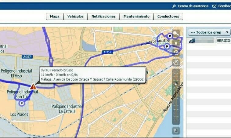 sergioac2's tweet image. Hace tiempo con el coche de empresa, di un frenazo fuerte para no atropellar a un patinete.
Mi empresa me llamó a los 30 seg para preguntarme si todo iba bien, porque les saltó una alerta y me mandaron este pantallazo.
¿Descarrila un tren y en el Centro de Control no lo saben?