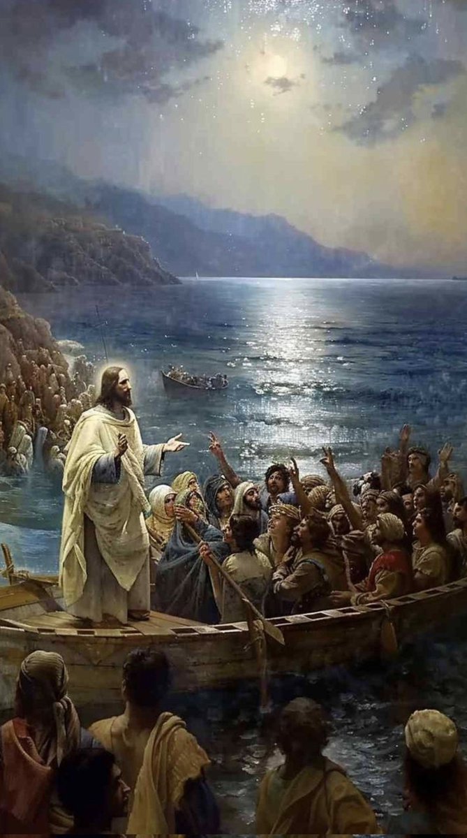 vircenturione's tweet image. Encargó a sus discípulos que le tuviesen preparada una barca, no lo fuera a estrujar el gentío. Como había curado a muchos, todos los que sufrían de algo se le echaban encima para tocarlo.

Marcos 3, 7.