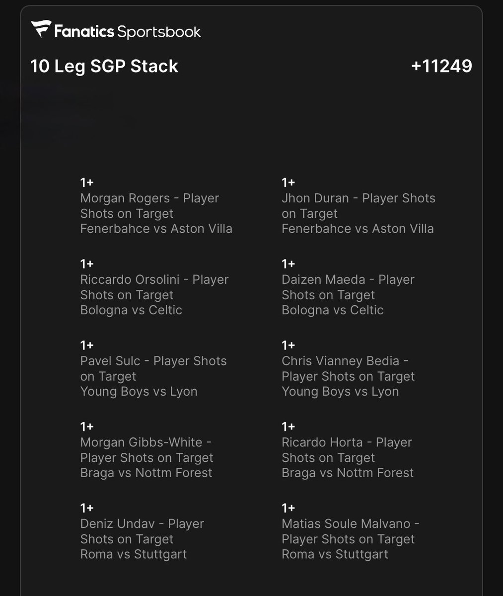 DCSportBets1's tweet image. 🚨⚽️ $100 CASH GIVEAWAY ⚽️🚨

When this hits tomorrow I’ll give $100 to someone who RT/Likes and Follows 📲

Let’s gooooooo 🔥🔥🔥🔥

scoresandodds.com/all/parlay?qui…