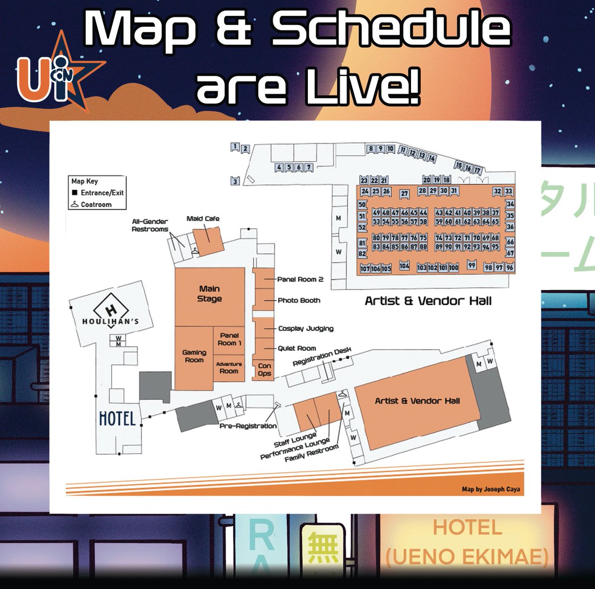 The UI-CON 2026 map and schedule are now available on our website! Go to ui-con.org/map-schedule and plan your UI-CON weekend!