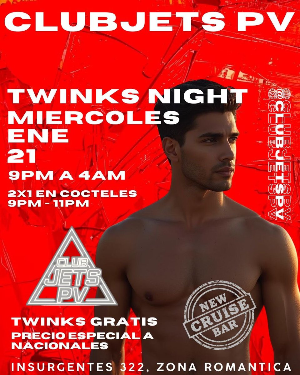 Who is ready for some twinks? 
Come and join us at our special Wednesday.