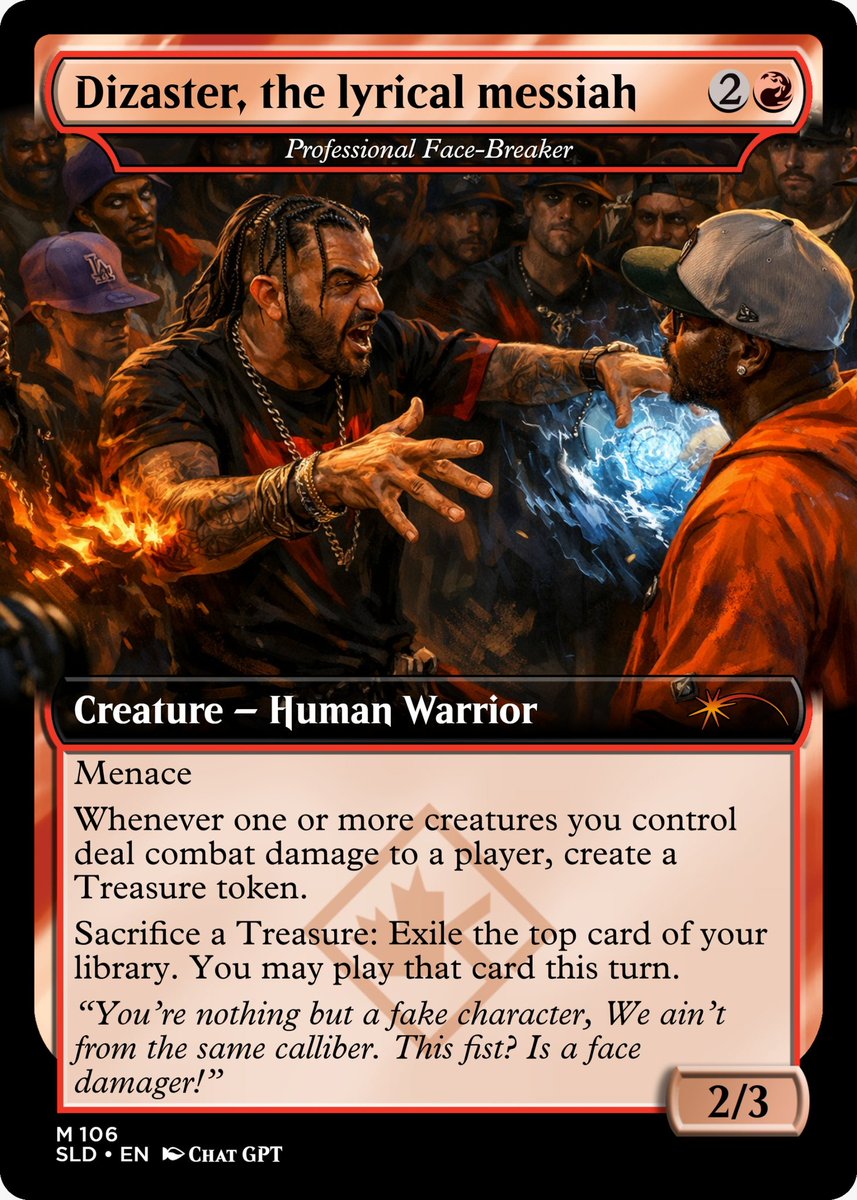 Alif_emcee's tweet photo. Makin my own custom #MagicTheGathering , when battle rap and tcg met

@DIZASTERBANNED @KingOfTheDot https://t.co/9zbUERqRWN