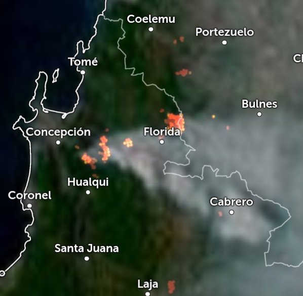 GermanMoyano15's tweet image. 🚨🔥#Concepcion REPORTAN FUERTES REACTIVACIONES EN DISTINTOS FOCOS DE INCENDIO FORESTAL TOTALMENTE DESCONTROLADO SECTOR CAMINO A FLORIDA ALTURA PUENTE 7, DENOMINADO "TRINITARIAS".
