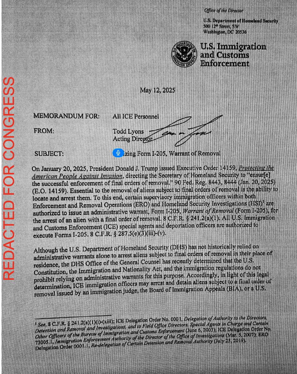EdKrassen's tweet image. BREAKING: A leaked memo shows ICE agents have been authorized by the Trump administration to illegally force entry into homes throughout America without a Judicial Warrant! Not only is this illegal, but it also is a violation of the US Constitution, undermining the 4th Amendment…