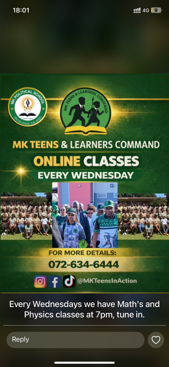 Our classes are not age/grade bound💚🖤📚#mkteensinaction