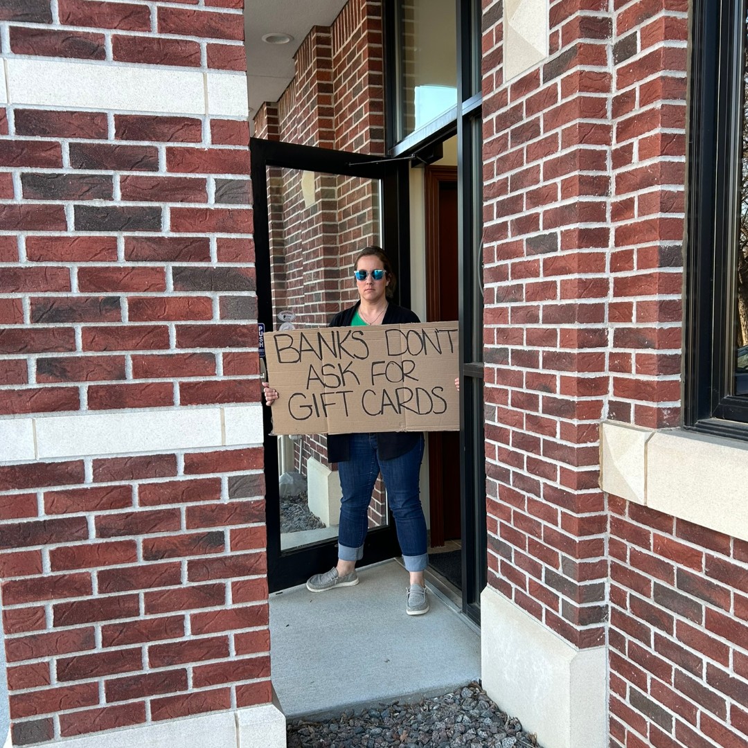 EVBankandTrust's tweet image. Scammers are creative &amp;amp; their tactics are always changing. If you're unsure about a message, request, or transaction, contact our team before taking action. We're here to help protect you! #FraudAwareness #DudeWithSign #GuyWithaSign #HeresYourSign #MakingaDifference | Member FDIC