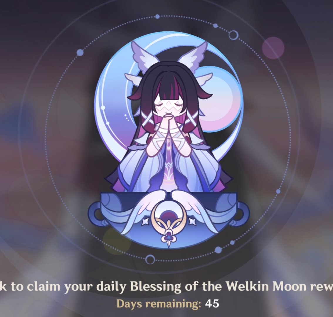 x5 Welkin Moon Giveaway! 🎉 

• Follow me &amp; <a href="/AboutGenshin_/">About Genshin</a>
• Like &amp; RT this post
• (Optional) Reply with the best artifact you got for Columbina so far

Ends in 1 week. Good luck ♡

#GenshinImpact