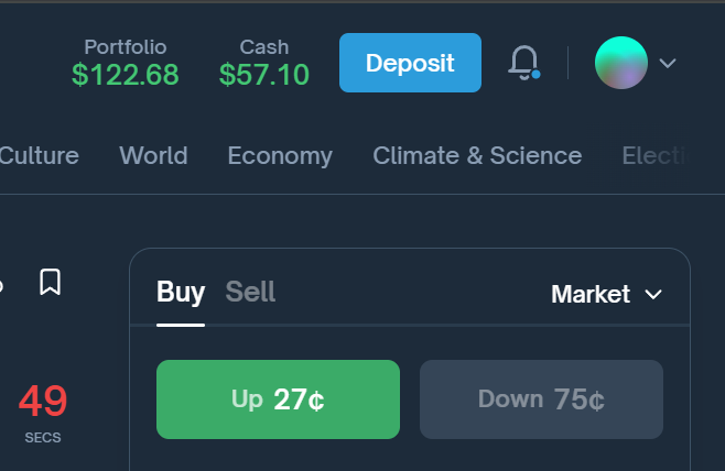 Estamos por lograrlo el portafolio de 25 USD está por llegar a los 125 dólares. Trataremos de llegar a los 155 USD para retirarnos.
