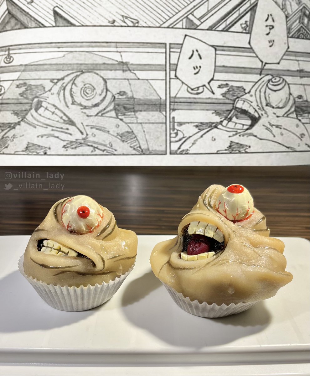 _villain_lady's tweet image. How do you guys like my fully eatable Blobkuna cupcakes?