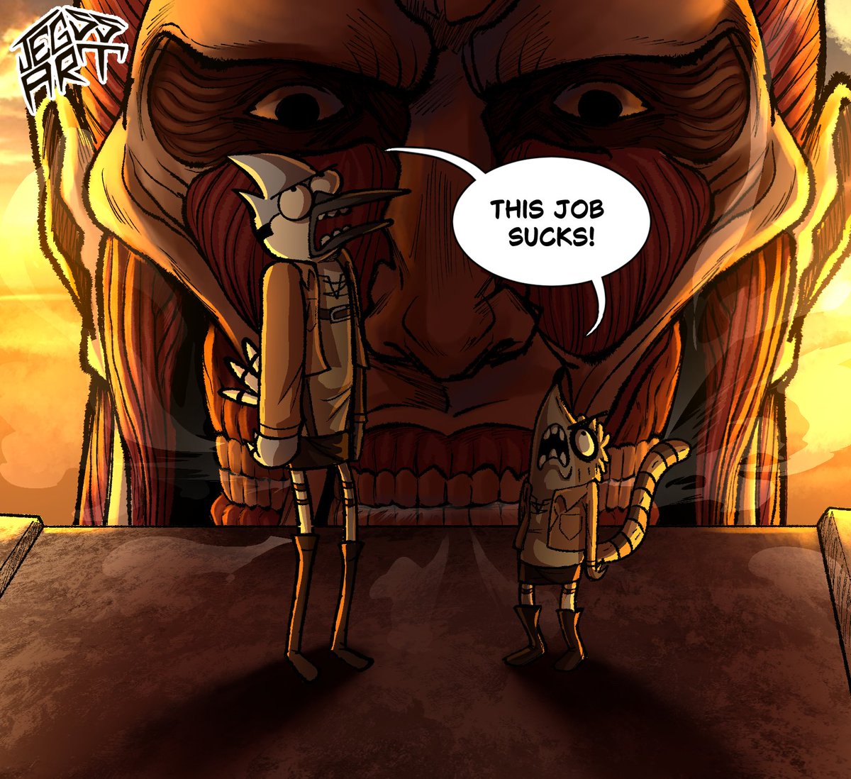 JegssArt's tweet image. Worst job ever (1/4 again)