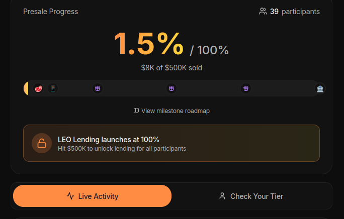 $ACE a new stablecoin from <a href="/leostrategy/">LeoStrategy</a>.

On sale for $0.90 worth of $HIVE on tribaldex.com

10% discount now plus presale only benefits (lending access with higher lending caps and lower rates)!

1.5% of the presale supply is already gone!