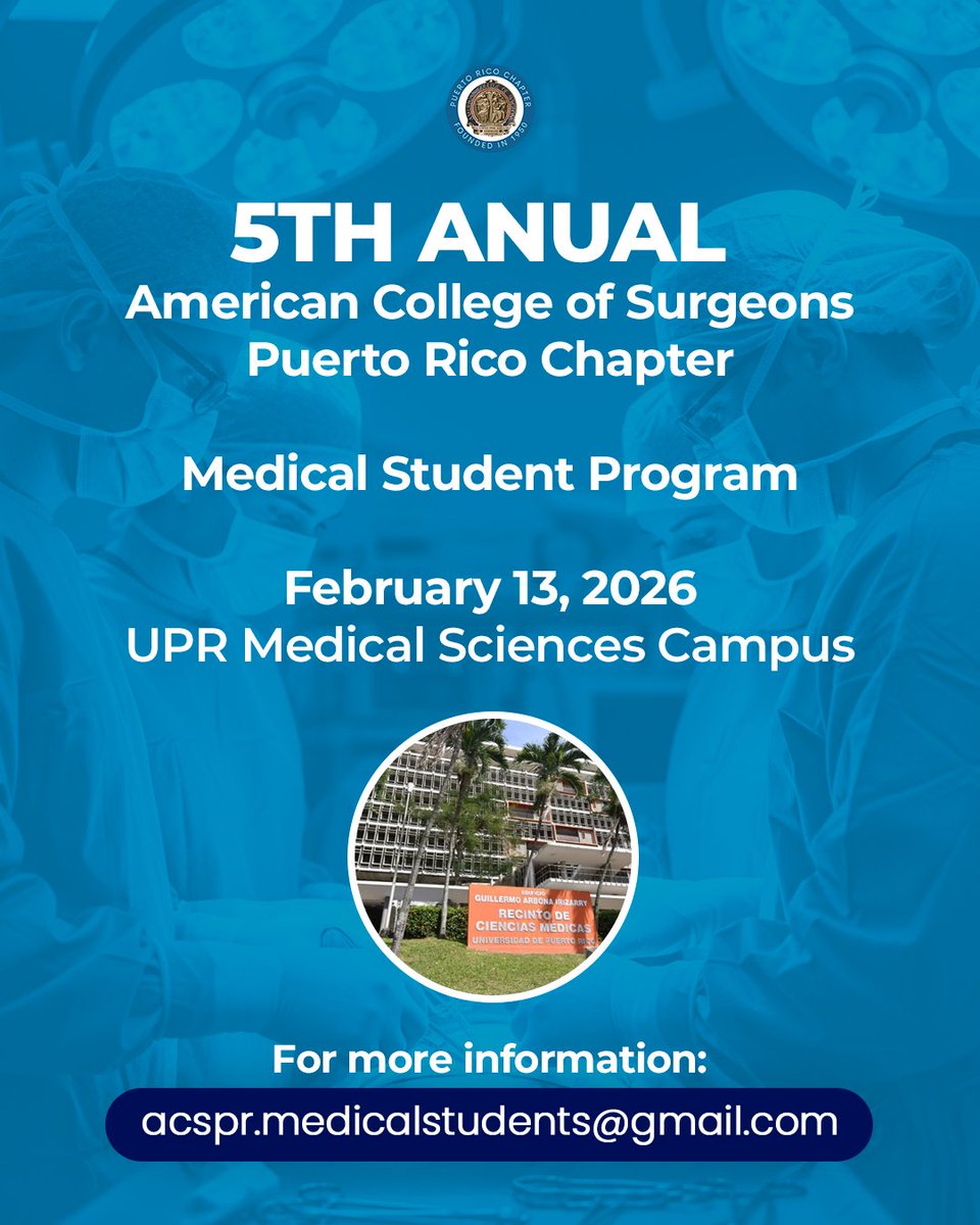 American College of Surgeons - Puerto Rico Chapter tweet media