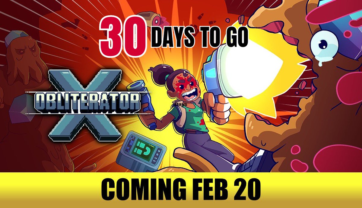 ArmorGames's tweet image. ⏳ 30 DAYS TO GO. ⏳
The countdown to Obliterator-X has officially begun.
In 30 days, it’s time to build, blast, and survive the wasteland.
👉 Play the Demo and Add to Wishlist Today
armor.ag/OX
🎮 Full game launches 2.20.26

#ObliteratorX #IndieGames #Steam #Gaming