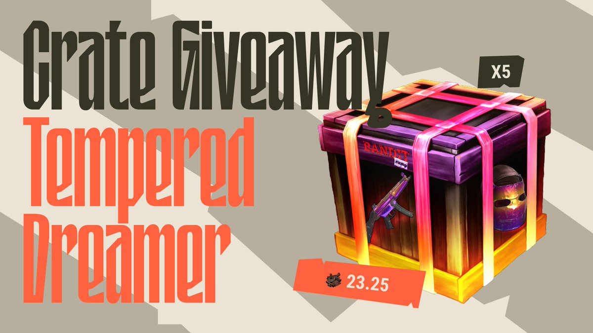 bandit's tweet image. It's time to give away some Tempered Dreamer cases — are you feeling lucky? 🤞

🔸 Like &amp;amp; Repost
🔸 Follow us @bandit
🔸 Reply with your Steam 64ID

We will be picking a winner tomorrow!
