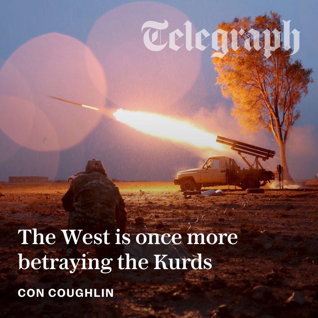 🗣️ 'After the sacrifices Kurds made to defeat Islamic State, their reward is being forced to submit to a new Islamist regime'

Read Con Coughlin's take on the plight of the Kurds at the moment ⬇️
telegraph.co.uk/news/2026/01/2…