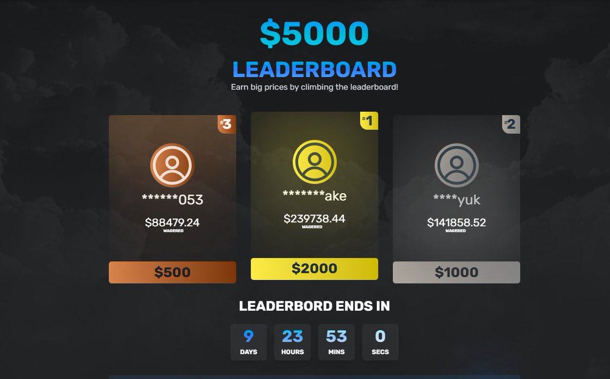 AlmostCopperYT's tweet image. Only 9 days left 🚨
Check it out and secure your spot  👑betrewards.gg

Retweet + Stake Username 🎁