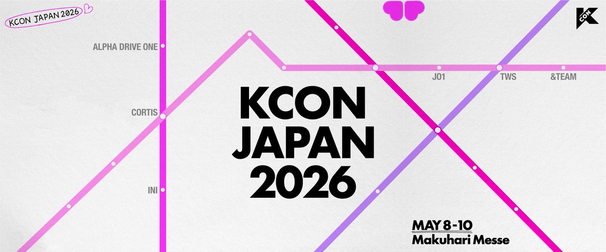 kconjapan's tweet photo. [#KCONJAPAN2026] First stop: Japan📍

忘れられない体験は、ここから。
KCON 2026のはじまりを一緒に🙌

Be part of the Never-Forget KCON!

-
KCON JAPAN 2026 
MAY 8-10 
Makuhari Messe 

Let's #KCON https://t.co/rf38zMq8cL