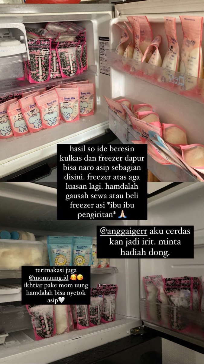 Liat history ig strory. Duluuuu serajin ituu pompa asi buat adekk yang mau ditinggal kerja. Bikin happy tp gamau diulang.