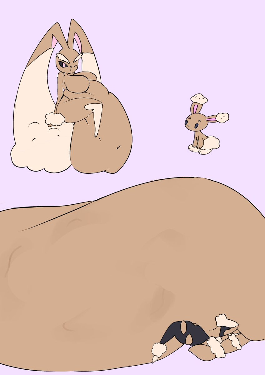 pink_rabbity's tweet photo. Lopunny evolutions vore :3  (and alt digestion) https://t.co/OMohq6BcuI