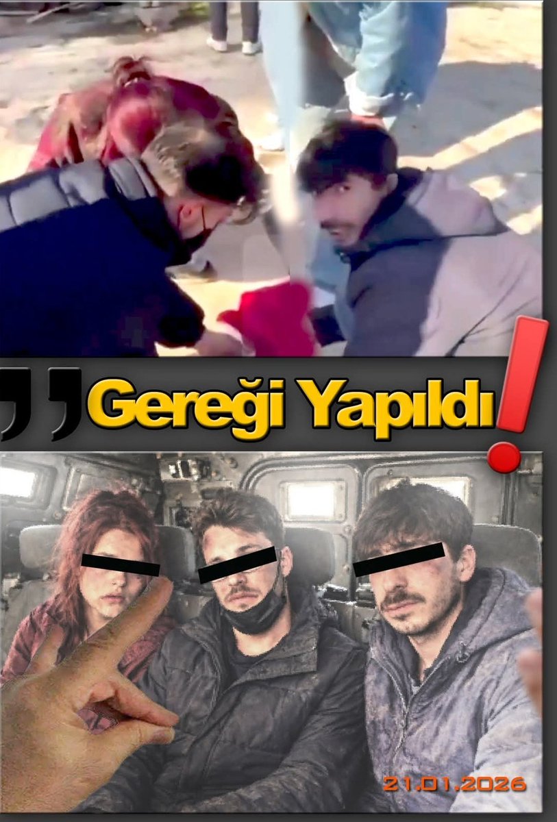 #sondakika ''O' hainler Yakalandılar; Bayrağımıza Dokunma Cüretini Gösteren,Keneler,O videodan Sonra Kaçacak Delik Arıyorlardı,Mehmetçik Tarafından Ketenpereye Düşürülerek Ayrı Noktalarda Yakalandılar...(NOT/ 3'üde Zırhlı Araca Binerken Kafalarını Çarpmışlar)

#bayrak #nusaybin