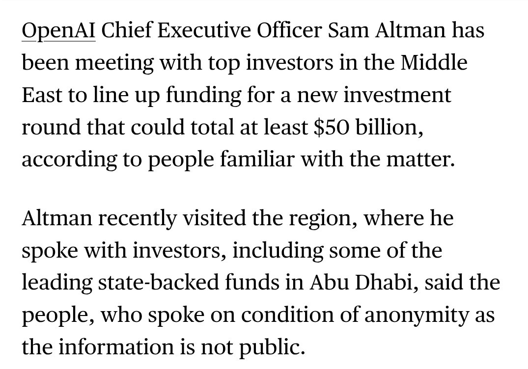 Funding round excerpt