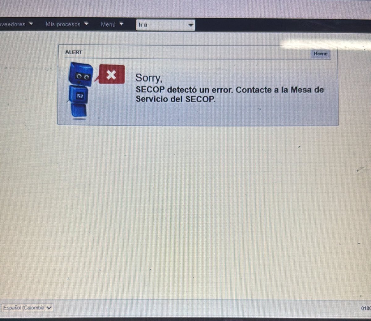 Sálganse todo de SECOP 2, quiero estar sola 😭