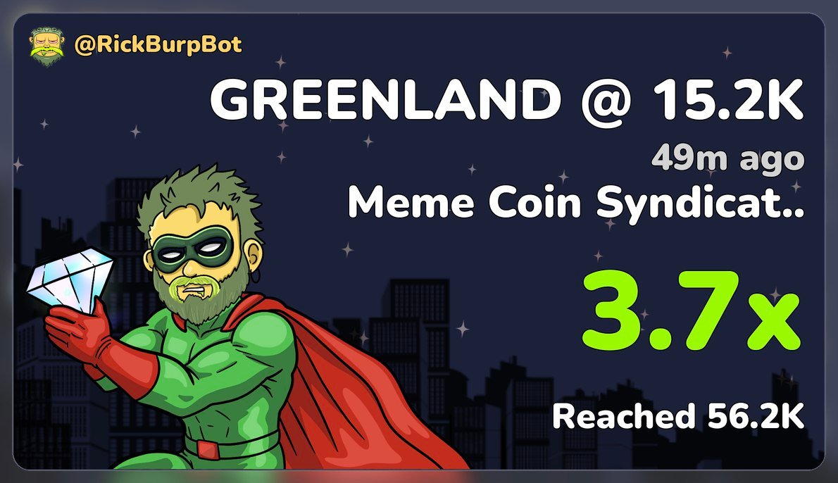BunchAmy196934's tweet photo. he 51st State. $GREENLAND is ours. 🧊

A high-risk, high growth potential meme play driven by narrative.
When attention hits, upside isn’t linear.
CA: AfVvZ58yVoyzs7ZUmgkGyZBYafLywaoAHwWhukPHpump
https://t.co/xQvanDnIQW https://t.co/VbUxwjMndx