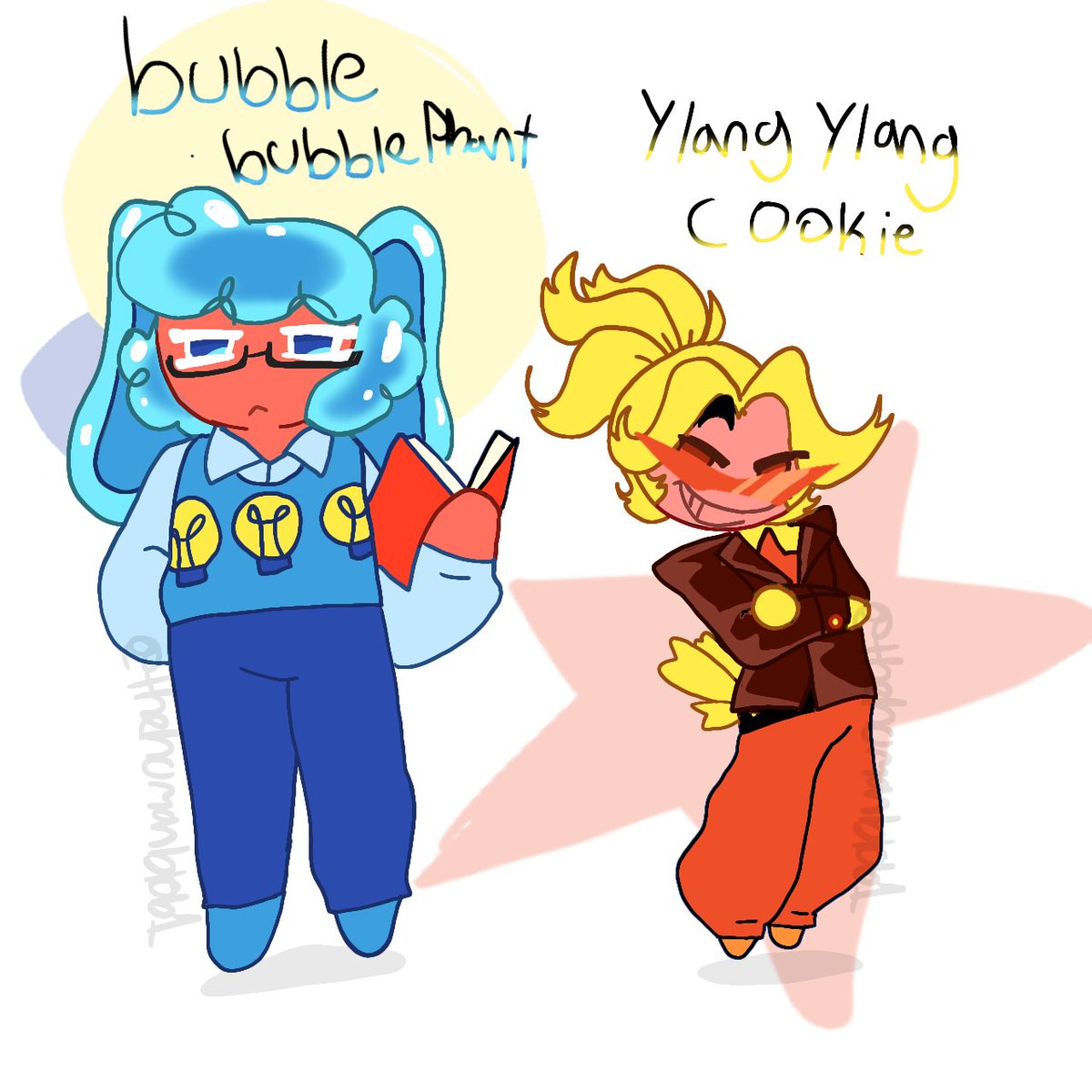 thehumanblob1's tweet photo. (The librarian and the skateboarder)

The last ones for now because nightmare  critters exist
And idk what to what to draw 

#SmilingCritters #SmilingCrittersAU   #cookiecritters #cookierunkingdom #cookierun #cookierunoc #cookierunkingdomoc #bubbabubbaphant #kickinChicken https://t.co/boclRKR27s