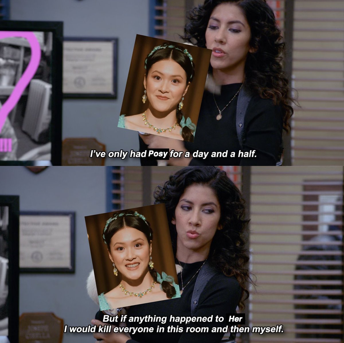 POSY LI GET BEHIND ME!