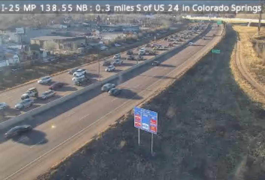 Crashes - SB I-25 before S. Academy Blvd. Other crashes, NB Powers Blvd. at Palmer Park Blvd. and Murray Blvd. at Carefree Circle South. Expect delays.
