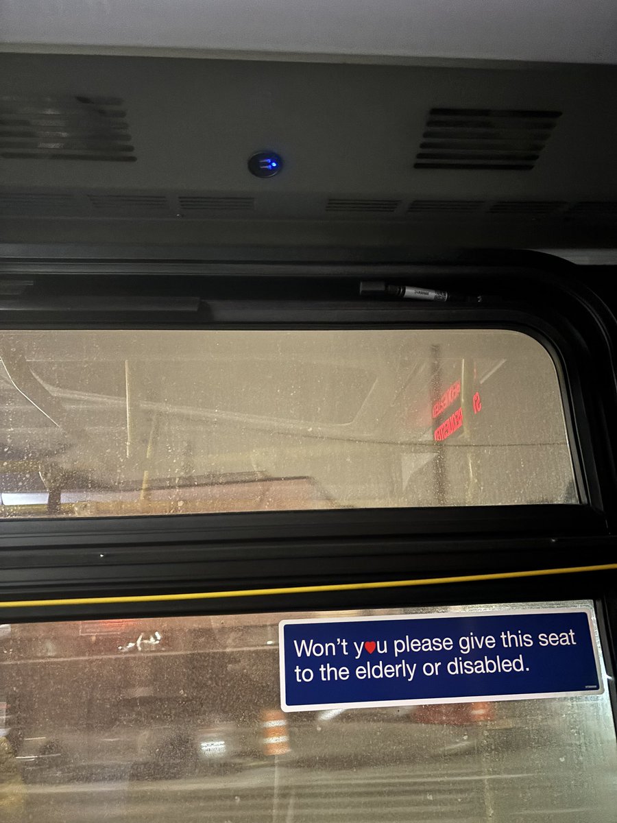 Question <a href="/MTA/">MTA</a>. Who is designing your buses to have usb ports on the ceiling ? 😂😭