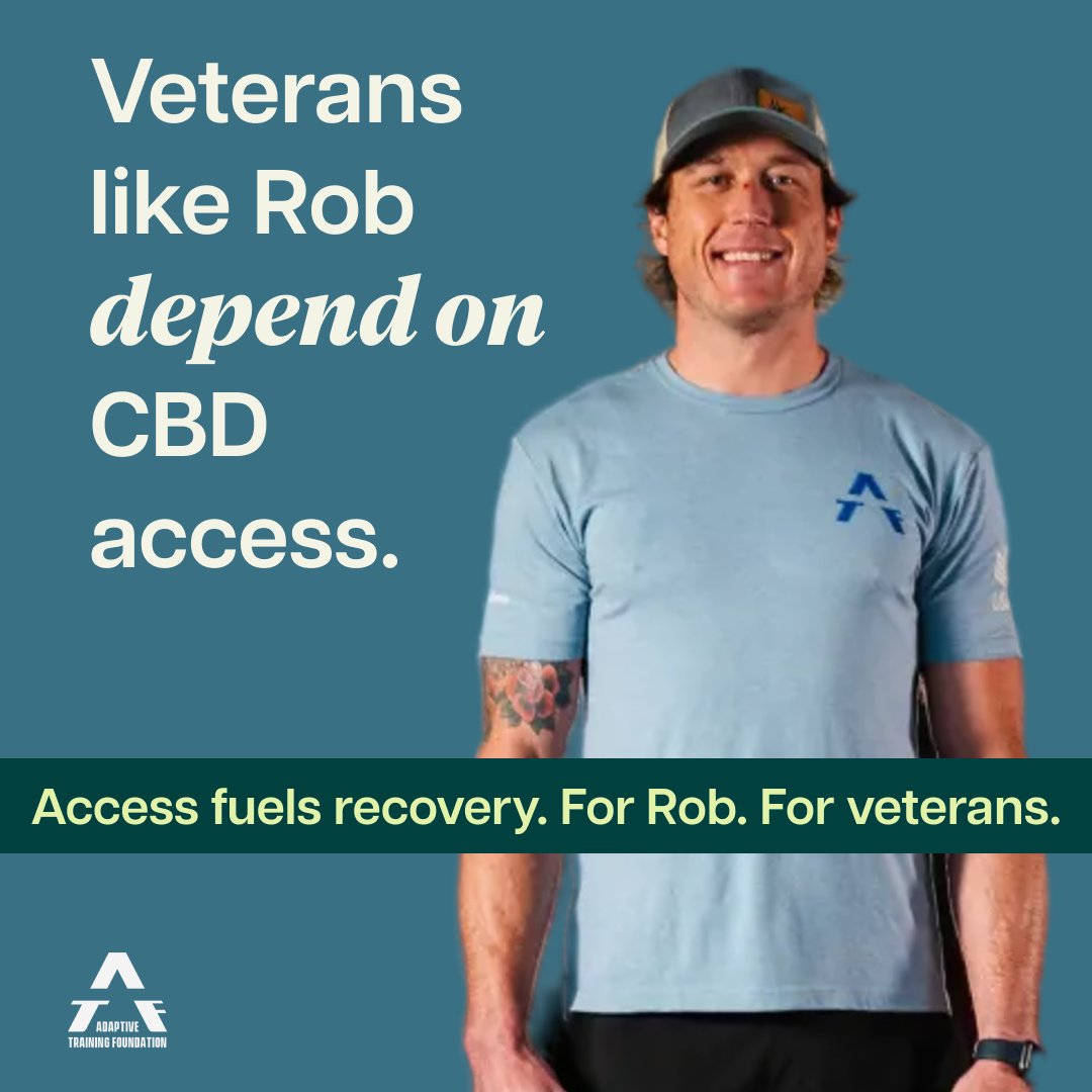 charlottesweb's tweet photo. Rob, with @adaptivetrainingfoundation , served his country. Veterans deserve solutions that work — not barriers that take progress away. 

📣 Contact your lawmakers today: https://t.co/Zophev3YGO 

#VeteransHealth #ProtectHemp https://t.co/sOgExE6yuW