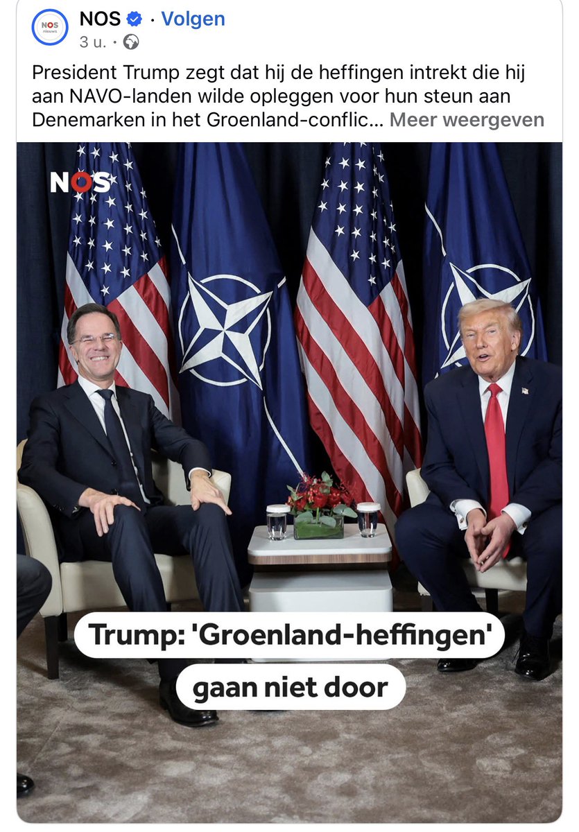 Diplomatie werkt, en wij hebben de uber diplomaat <a href="/SecGenNATO/">Mark Rutte</a> daar zitten.

Het spelletje wordt hard gespeeld op wereldniveau, maar laat je a.u.b. niet gek maken door de hoererende media welke alles voor de views doen - en de kudde dus graag gek maken. 

Het komt wel goed 🙏