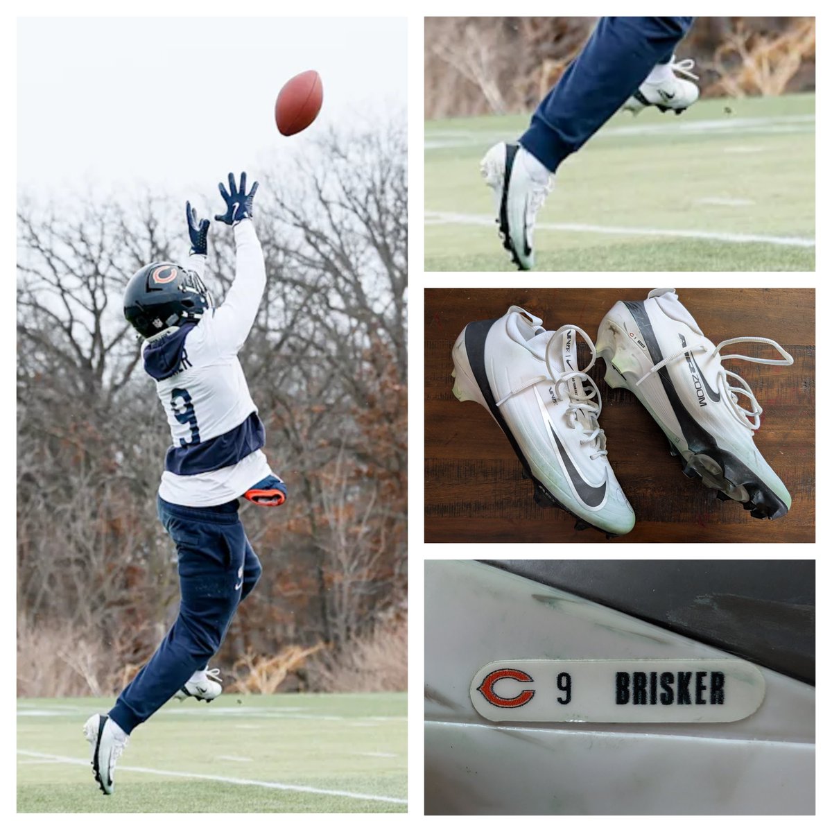 Desi_M's tweet image. @JaquanBrisker Thanks for the cleats for my collection!  Would love to see you back with Bears next season. Love a safety who can play in the box!

#JustAHobby #BearDown