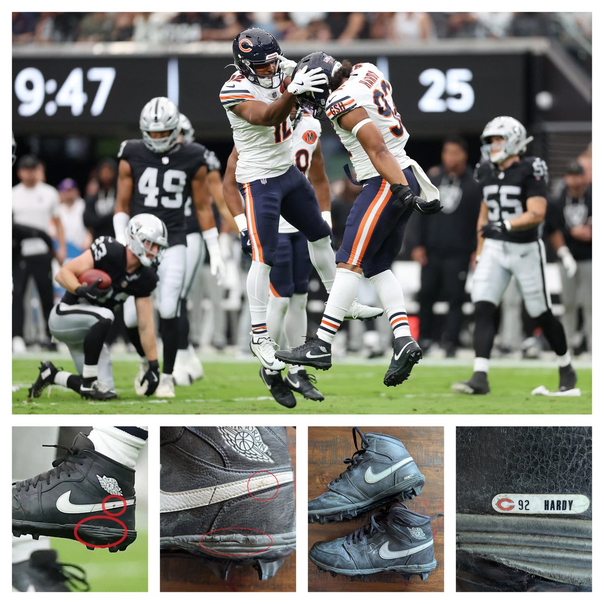 Desi_M's tweet image. @Dhardy44 Thanks for the Jordan 1 Highs and gloves for my collection!  Appreciate you!

#JustAHobby #BearDown