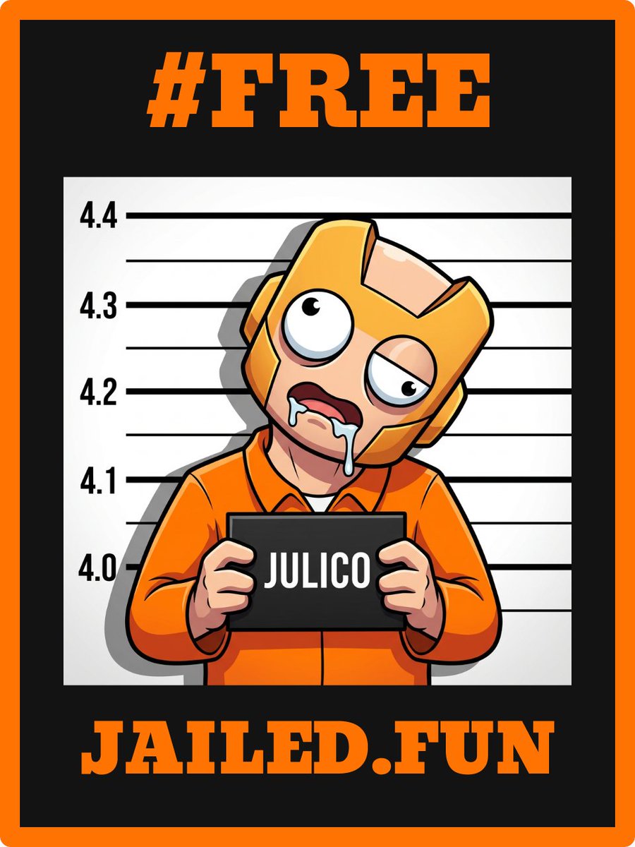 MixJulico's tweet photo. i got life sentence 😭💀

moving into @Jaileddotfun soon

[ drop your mugshot here👇] https://t.co/Mmug6mXRzC