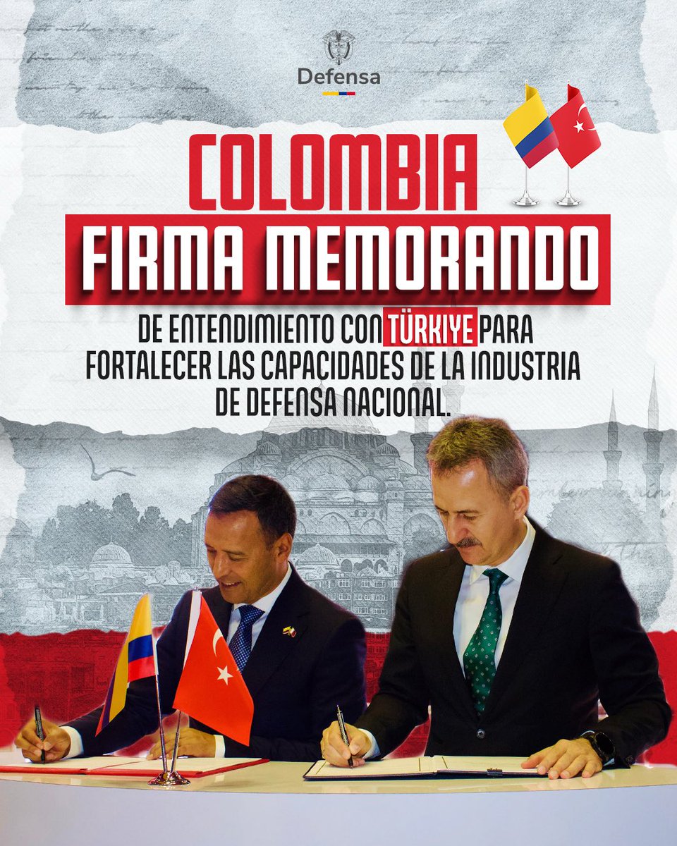 Desde Doha, Qatar 🇶🇦, Colombia da un paso concreto hacia el fortalecimiento de sus capacidades en seguridad y defensa. En el marco de DIMDEX, se suscribió un memorando de entendimiento con la industria de defensa de Türkiye, orientado a impulsar la transferencia tecnológica, la