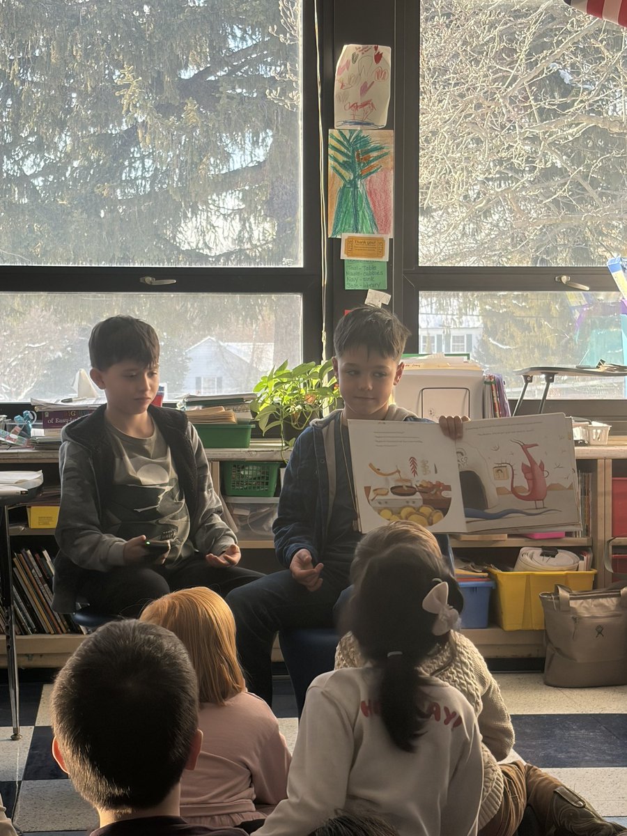 BrittneyIdland's tweet photo. When worlds collide. Our former 2nd gr BF student (now 4th gr BT student) and big brother Rex (to Charlotte) came for a surprise guest reading! All the smiles and joy. @msscibilia @Gabriellag524 @JayBilly2 https://t.co/8hKuSXdGfX