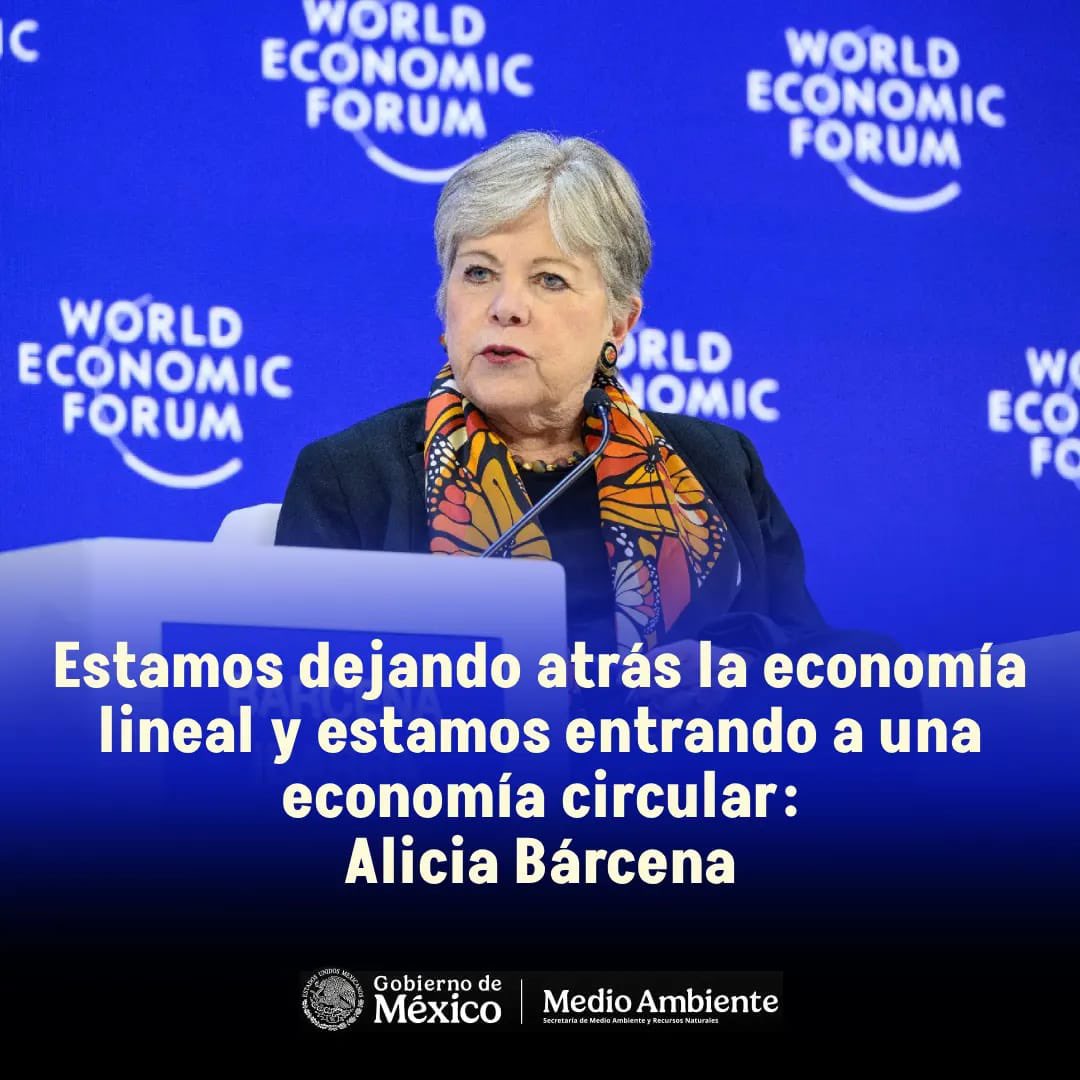 📄 #COMUNICADO | Estamos dejando atrás la economía lineal y estamos entrando a una economía circular: <a href="/aliciabarcena/">Alicia Bárcena</a>.

➡️ bit.ly/45TiLgg
#SomosMedioAmbiente