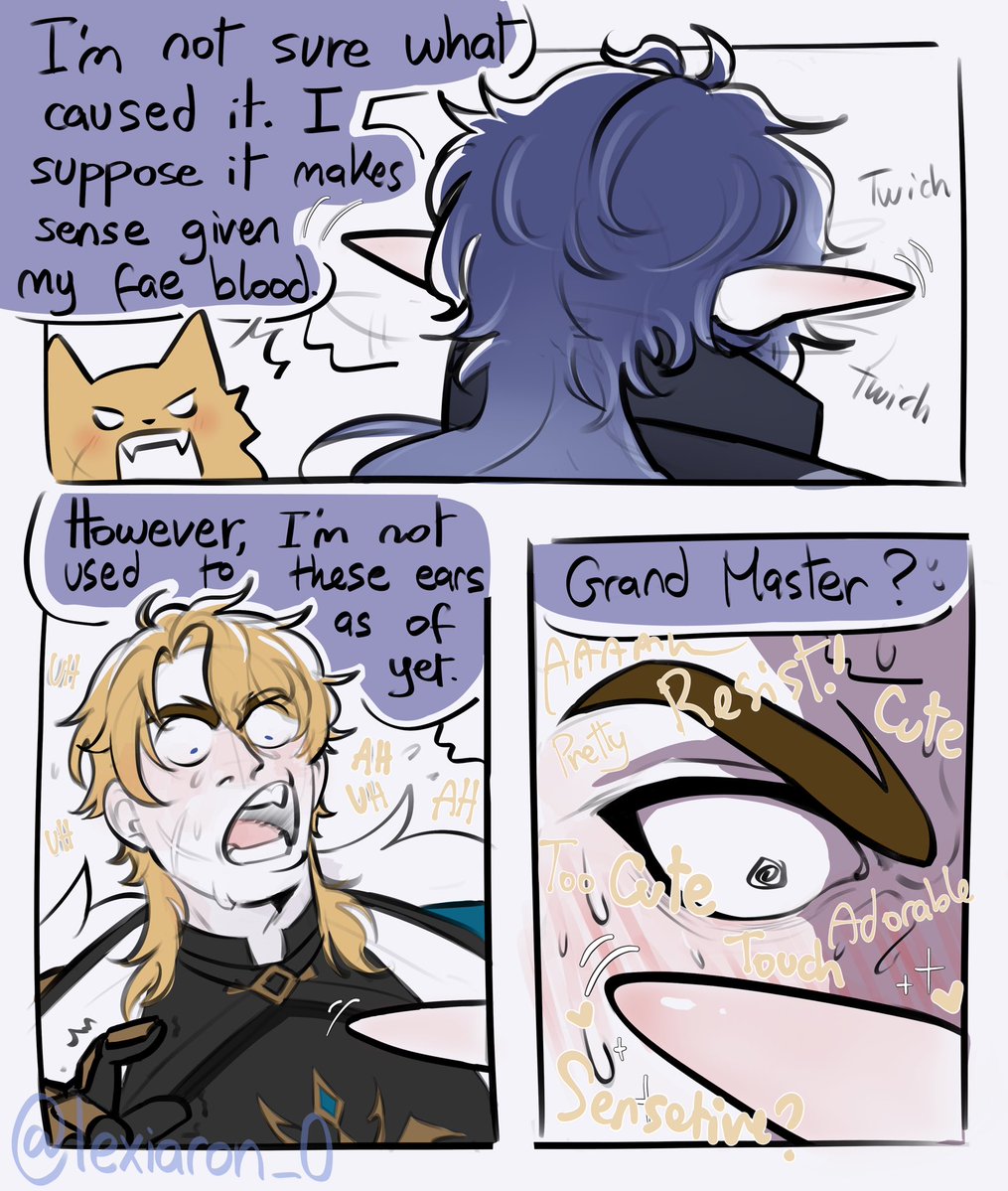 lexiaron0's tweet image. He has pointy ears 
#Varflins