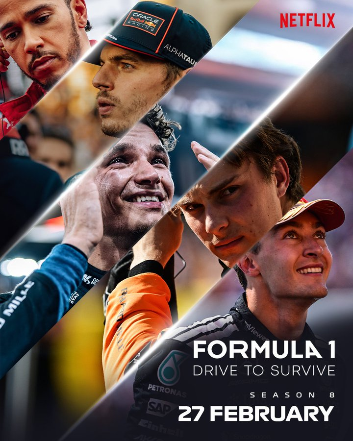 efmania's tweet photo. 他のどのシーズンとも違うシーズン 
🍿 Formula 1: Drive To Survive シーズン8

2月27日 Netflixで配信開始 🏁 https://t.co/liBgyecfqw