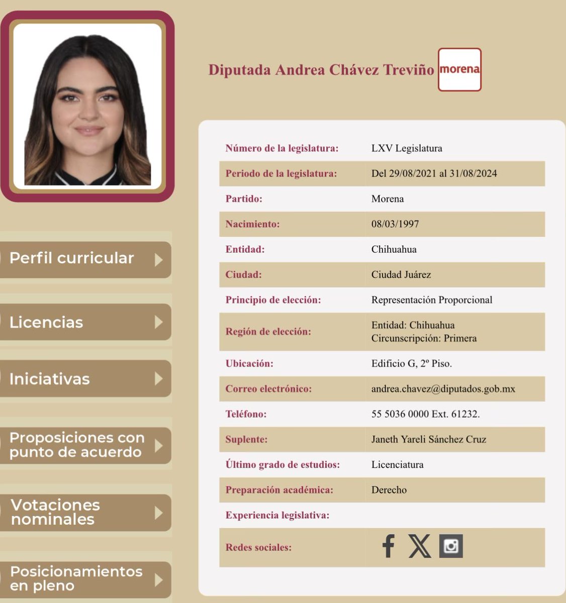 ojalá hubiera existido esa reforma antes para evitar que andrea fuera diputada plurinominal en la lxv legislatura