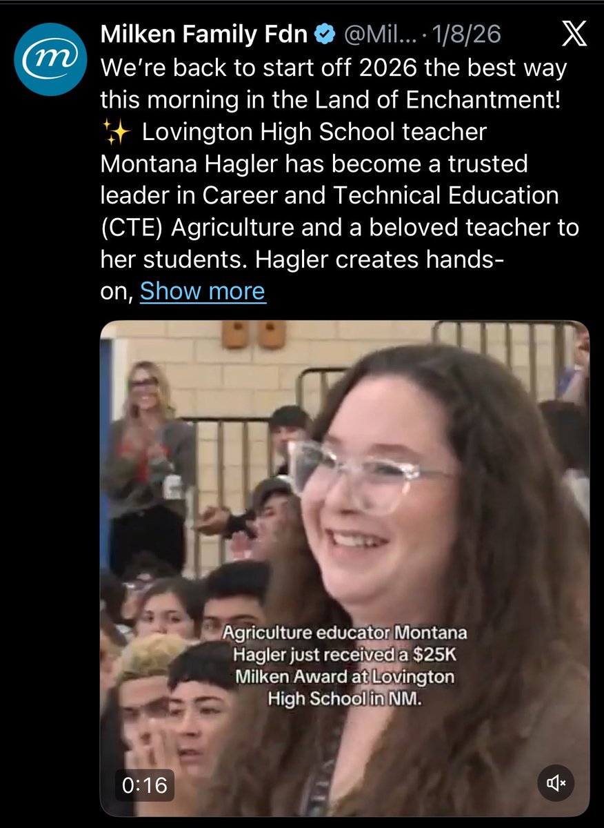 CurtisSChin's tweet image. My favorite #season: ❄️🌸☀️🍂?

Well…It’s actually @Milken Educator Awards Season! Learn more at milkeneducatorawards.org about this program giving outstanding teachers the recognition they deserve for their important work—ensuring a bright future for every student.