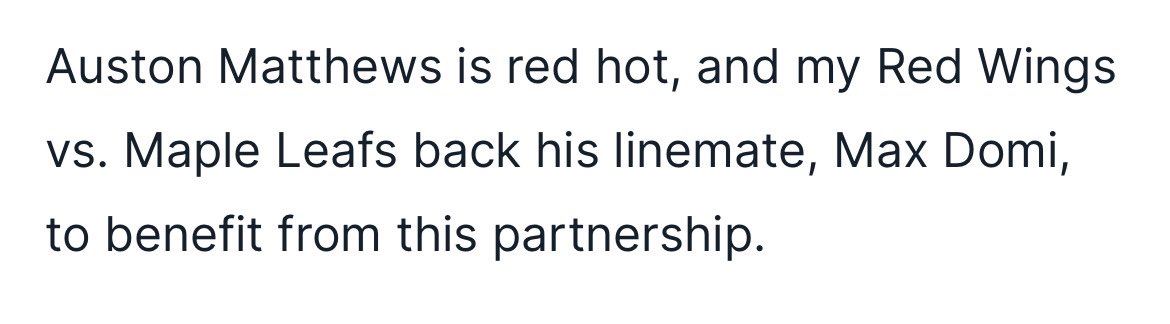 Mark_Dacosta's tweet photo. @Covers @BET99Sportsbook @mickey_canuck Does your site have a proofreader/editor?  If not I think it would be a wise investment, I could barely get through this piece. Hammering redwings🔒 https://t.co/gCeoirwgfn