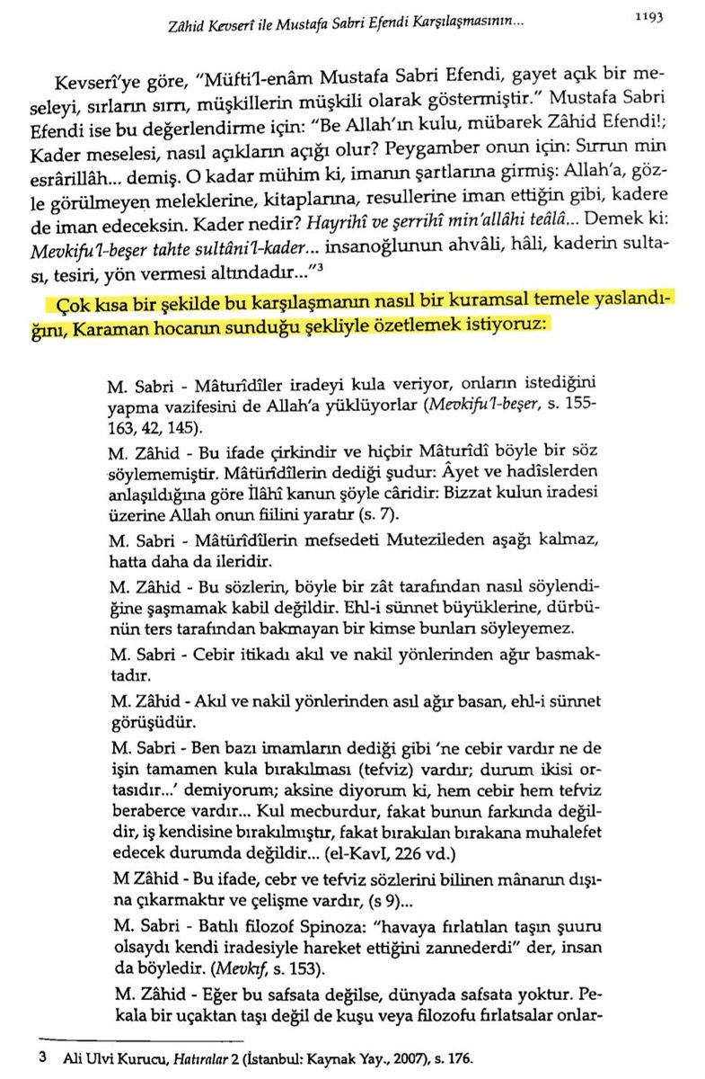 quduri_'s tweet photo. İhtiyarî fiiller hususunda Üstad Zahid el Kevserî ve Şeyhülislam Mustafa Sabri Efendinin karşılaşması ⬇️ https://t.co/9tdwmDHtZX