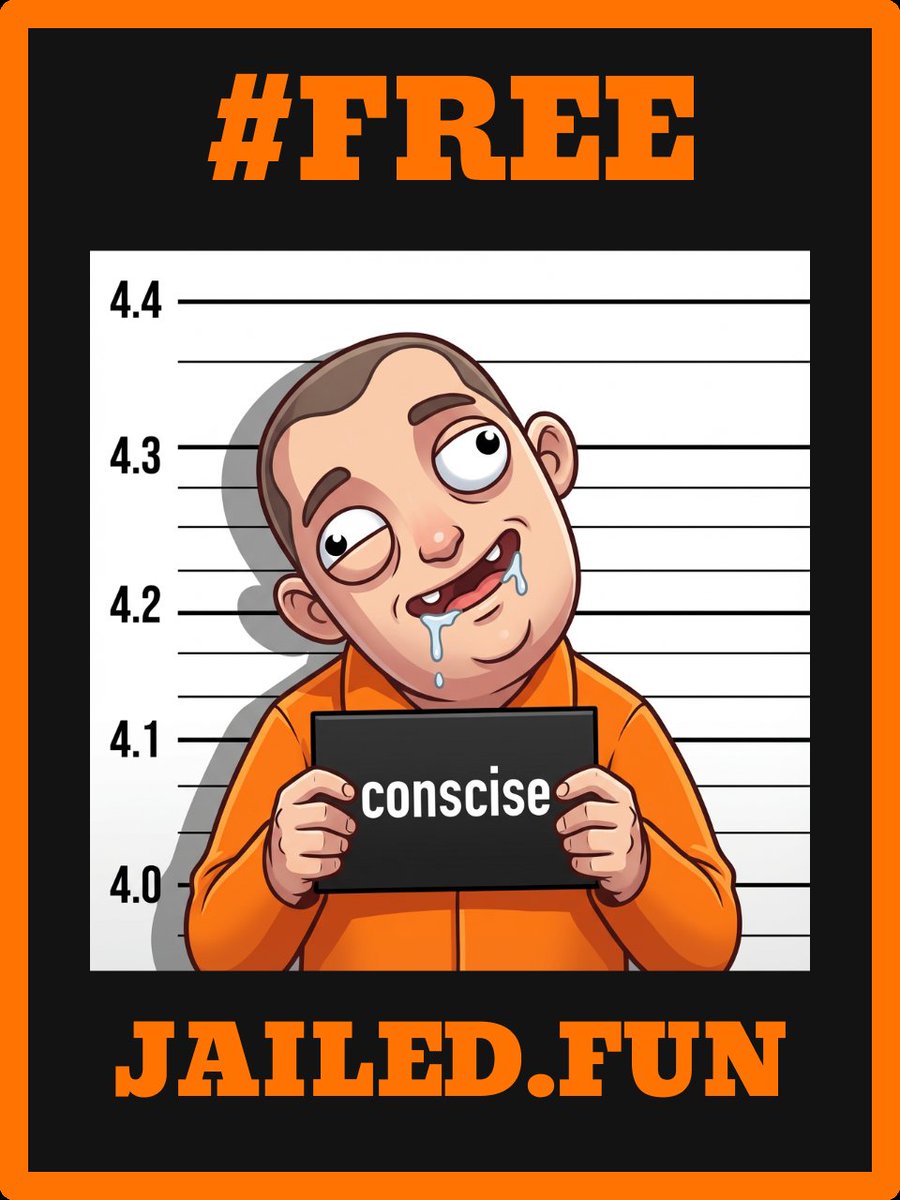 conscise111's tweet image. i got life sentence 😭💀

moving into @Jaileddotfun soon

[ drop your mugshot here👇]

DKIPXN
3MSG9Y
V6QXLC
SPNXRB
IZE8PS