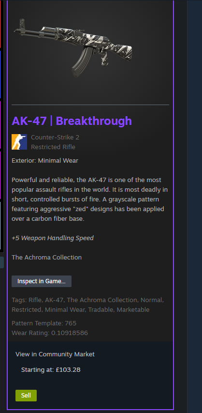 Baxy2001's tweet photo. Got dropped the new AK as soon as my game finished thanks Mr.@CounterStrike #cs2 #csgo https://t.co/J1UWrypp6z