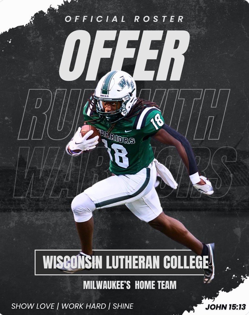 LilMari177's tweet photo. After A Great Conversation With @NathanNevad I Am Blessed To Receive My 9th Offer From Wisconsin Lutheran College https://t.co/A0Rqp3VlWE