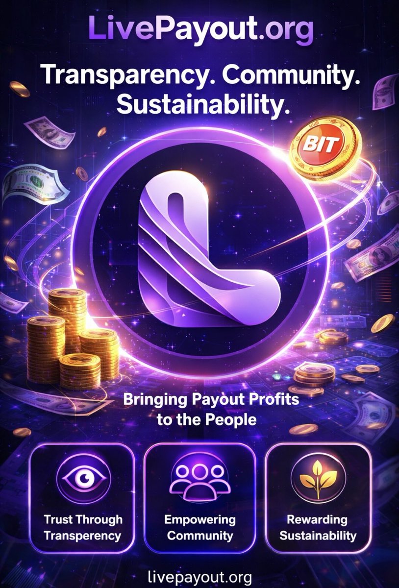 Live streaming shouldn’t be extractive.
It should be transparent, community-owned, and rewarding.

🎥 Stream
🪙 Earn
🤝 Own

That’s the future we’re building at LivePayout.org
$BITS gives creators a real stake in the platform.

Stream or buy on pump.fun.