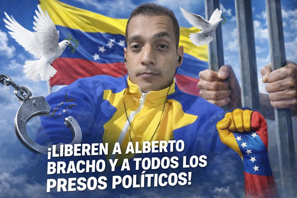 JPActivista's tweet photo. 🚨 ALERTA HUMANITARIA | PRESO POLÍTICO EN RIESGO 🚨

Alberto José Bracho, preso político venezolano, fue condenado a 30 años de prisión por el supuesto caso del “magnicidio” contra Nicolás Maduro.
Actualmente se encuentra recluido en Yare III, en condiciones inhumanas.
Su estado de salud es crítico:
⚠️ Desnutrición severa
⚠️ Escoliosis lumbar
⚠️ Fractura del quinto metacarpiano del pie izquierdo
⚠️ Múltiples dolores en las extremidades inferiores
⚠️ Pérdida progresiva de la visión (presbicia)
Todo esto es consecuencia directa de las múltiples torturas físicas y psicológicas a las que ha sido sometido durante su cautiverio.
📢 Alberto Bracho no es un delincuente, es un preso político.

✊ Exigimos su liberación inmediata y la de todos los presos políticos en Venezuela.
📣 El silencio también mata. Difunde. Denuncia. Exige justicia.